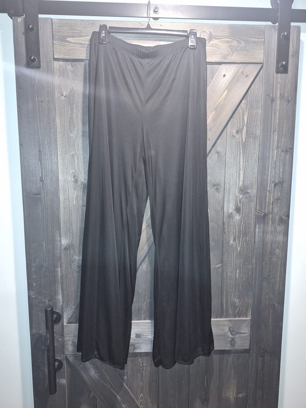 MSK Black Wide-Leg Pull-On Palazzo Pants